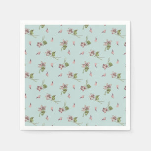 Floral Duck egg Napkin