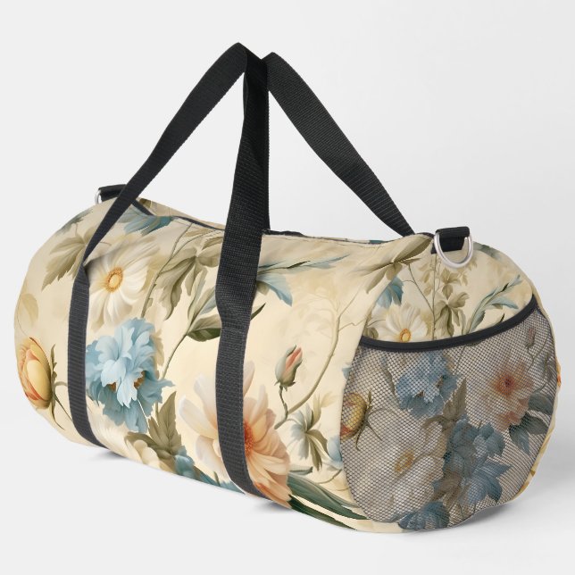 Floral Duffle Bag (Right Corner)