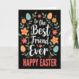 Floral Easter Best Friend Card