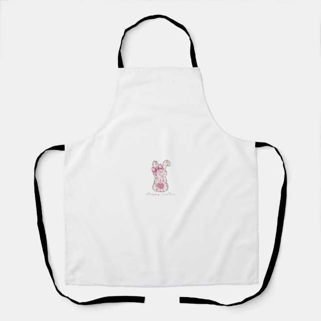 Floral Easter Bunny Apron (Front)
