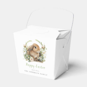 Floral Easter Bunny Favour Boxes