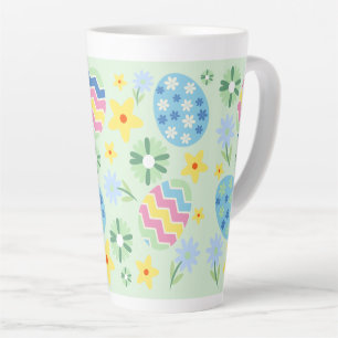Floral Easter Egg Latte Mug