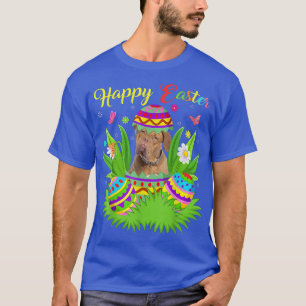Floral Easter Egg Lover Funny English Mastiff Dog T-Shirt