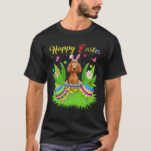 Floral Easter Egg Lover Funny Irish Setter Dog Eas T-Shirt