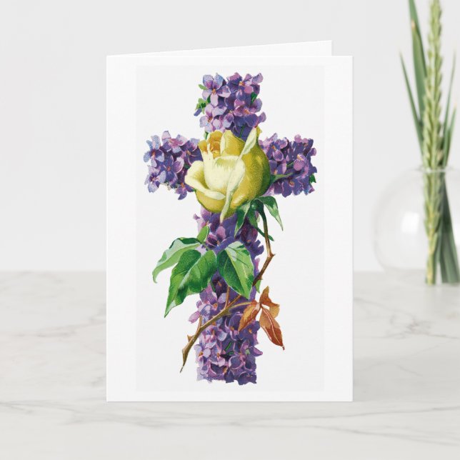 Floral Easter Greeting Card (Front)