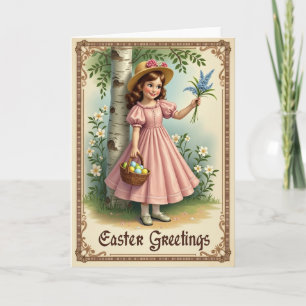 Floral Easter Greetings Card
