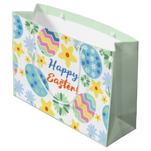 Floral Easter Large Gift Bag