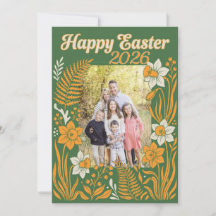 Floral Easter Photo Postcard - Personalised Botani