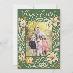 Floral Easter Photo Postcard - Personalised Botani