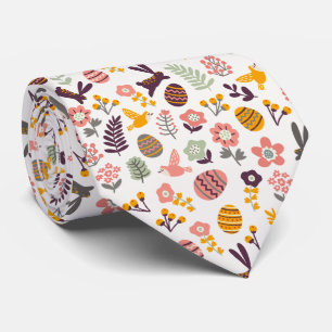 Floral Easter Spring Pattern Necktie