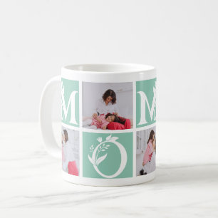 Floral Editable Color Mom Letter Mother's Day Coffee Mug