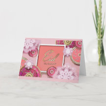 Floral Eid Mubarak Card