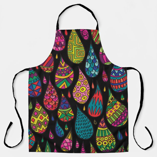 Floral elegance, abstract background. apron (Front)