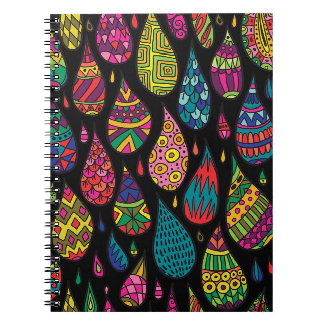 Floral elegance, abstract background. notebook (Front)