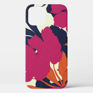 Floral elegance: abstract pattern iPhone 12 case