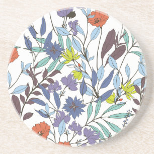 Floral Elegance, Abstract Vintage Background. Coaster
