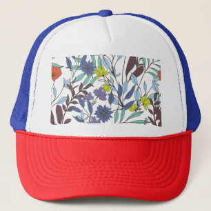 Floral Elegance, Abstract Vintage Background. Trucker Hat