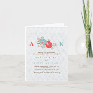 "Floral Elegance" Collection  Invitation