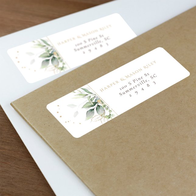 Floral Elegance Custom Return Address Label (Creator Uploaded)