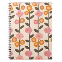 Floral Elegance in Pastel Notebook
