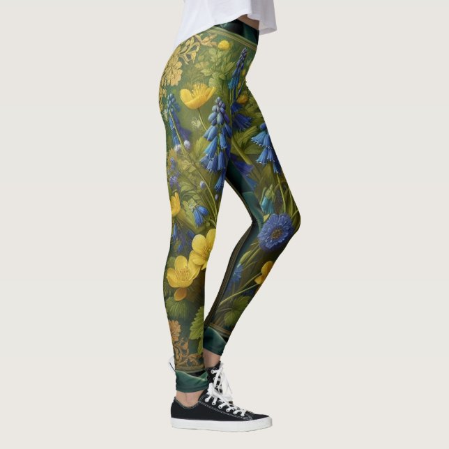 Floral Elegance Leggings (Right)