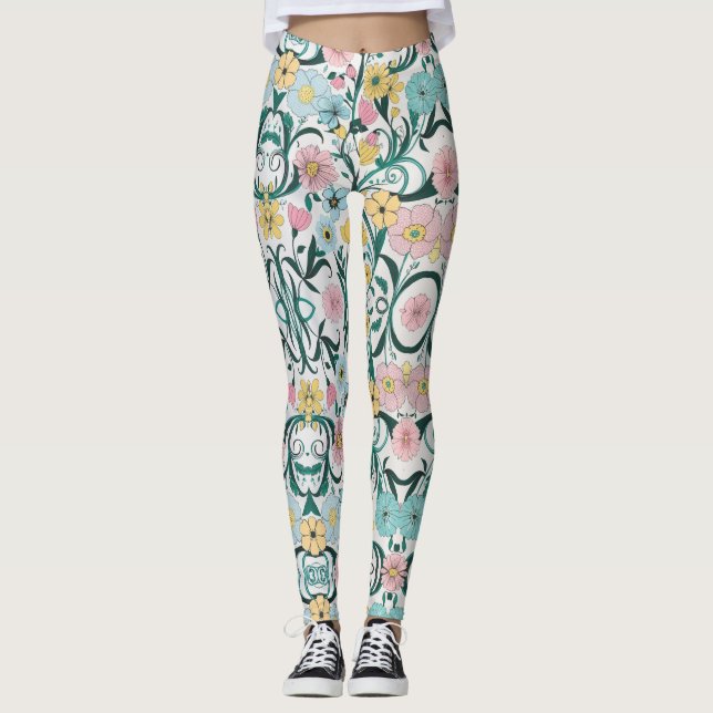 Floral Elegance Leggings (Front)