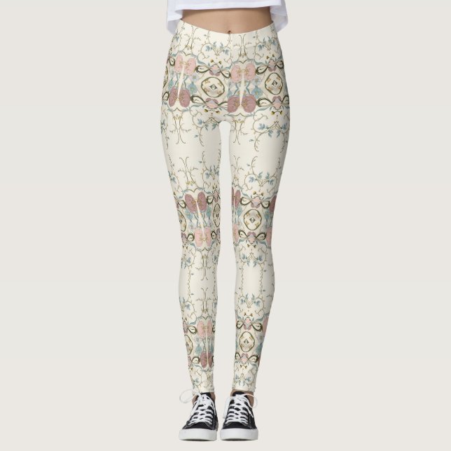 Floral Elegance Leggings7 Leggings (Front)