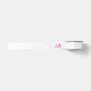 Floral Elegance: Love Illustrated with Rose Satin Ribbon