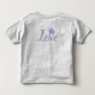 Floral Elegance: Love Illustrated with Rose Toddler T-Shirt