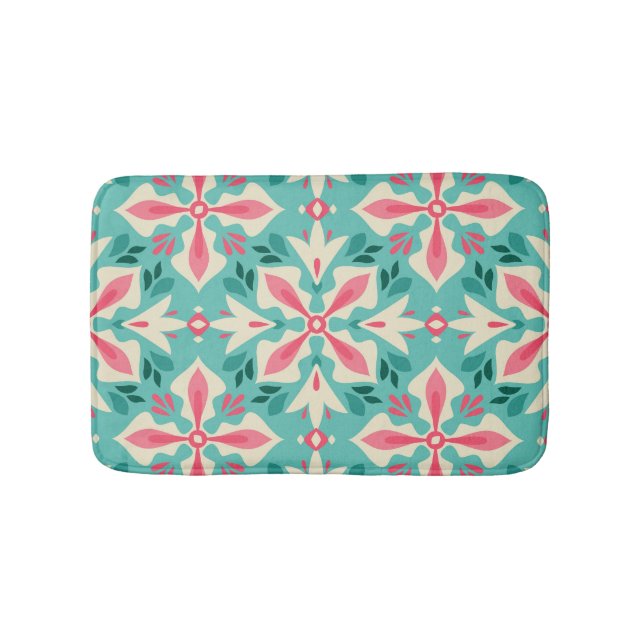 Floral elegance: seamless vintage motif. bath mat (Front)