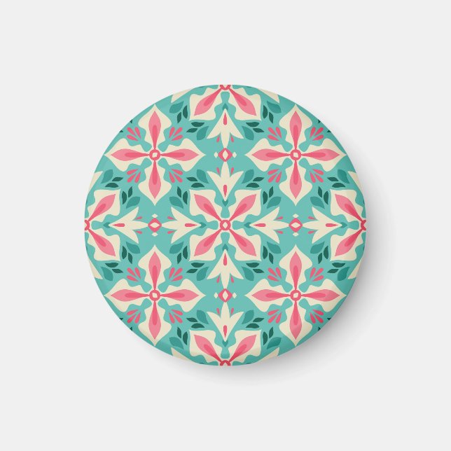 Floral elegance: seamless vintage motif. magnet (Front)