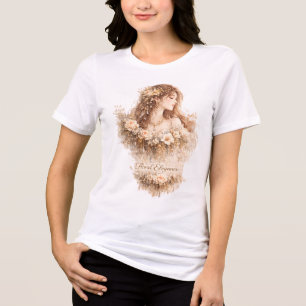 Floral Elegance Tri-Blend Shirt