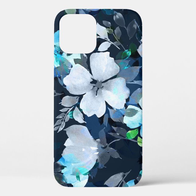 Floral Elegance Watercolor Pattern Case-Mate iPhone Case (Back)