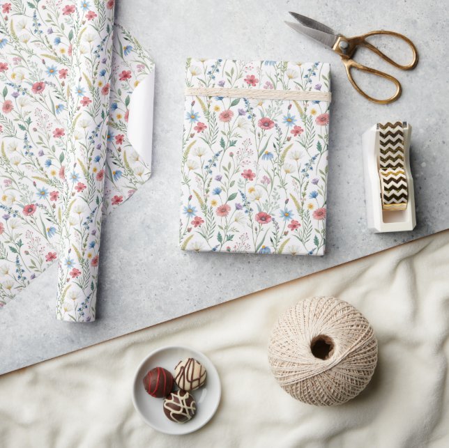 Floral Elegance Wrapping Paper (Crafts)