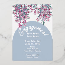 Floral Elegant Chic Foil Invitation