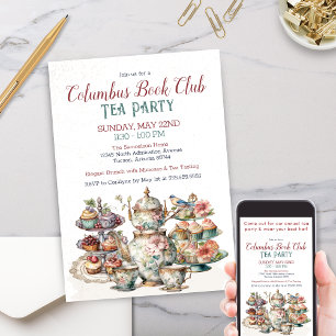 Floral Elegant Fancy Tea Party Invitation