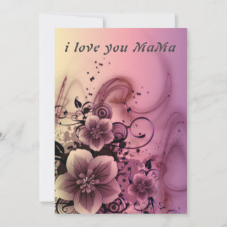 floral elegant happy birthday brilliant mam invitation