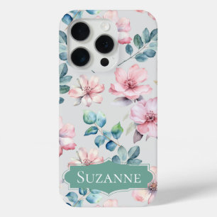 Floral Elegant Light Grey iPhone / iPad case