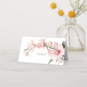 Floral Elegant Magnolia Wedding Table Place Card