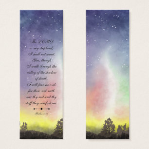 Floral Elegant Modern Religious Bible Bookmark