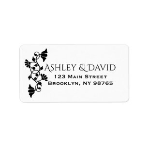 Floral Elegant Return Address Label