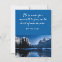 Floral Elegant Spiritual Bible Verse Postcard