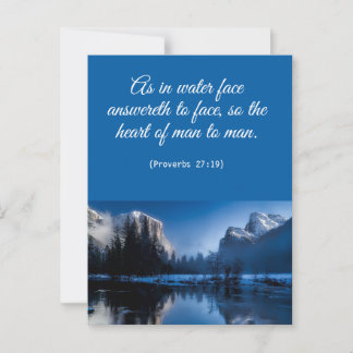 Floral Elegant Spiritual Bible Verse Postcard