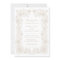 Floral Elegant Vintage Frame Wedding Invitation