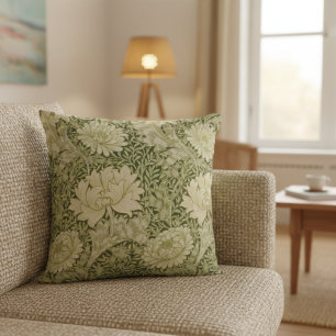 Floral Elegant William Morris Art Pillow