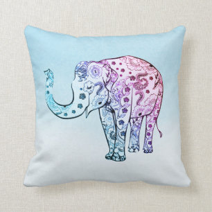Floral Elephant Cushion