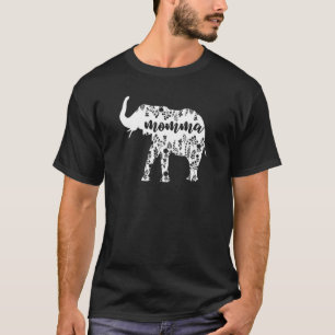 Floral Elephant Momma T-Shirt