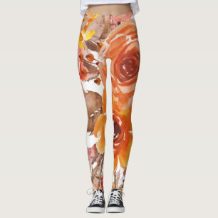 Floral Embroidered Dress Leggings
