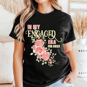 Floral engaged Bridal shower T-Shirt