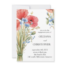 Floral Engagement Party Invitation